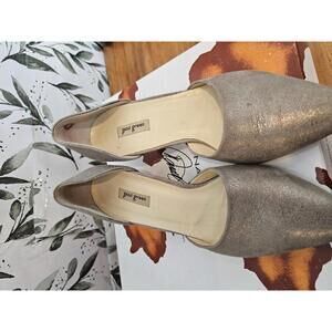 Paul Green Heels Silver Womens Size 4.5 Metallic